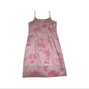 Lilly Pulitzer Size 10  Giraffe Jumbo Palm Tree Print Vintage